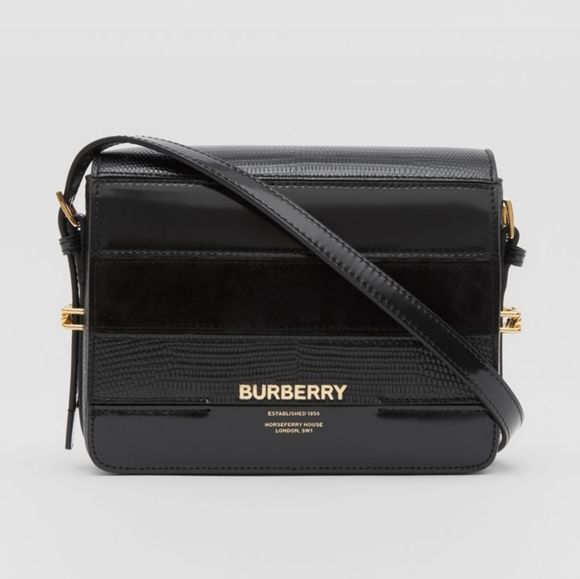 Burberry Small Grace Deerskin and Suede Bag - Picture 2 of 8